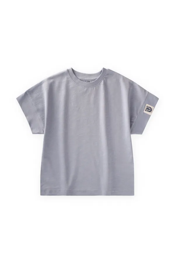 T-shirt pour enfants de 2 à 12 ans, bleu pastel