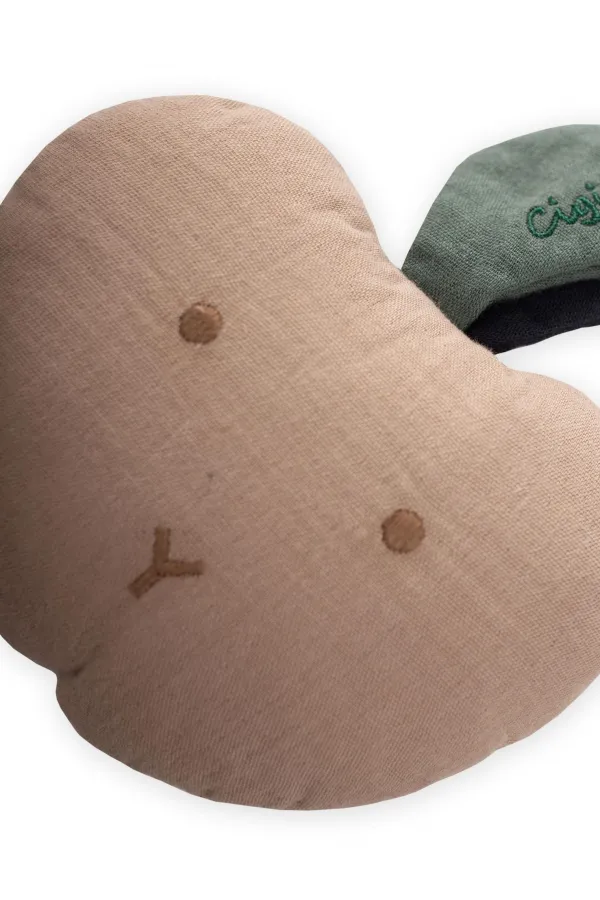 Müslin Çıngıraklı Elma Oyuncak Vizon