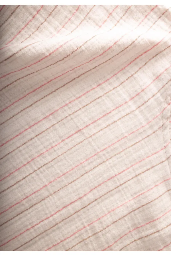 Muslin Poncho Standard Tile Striped