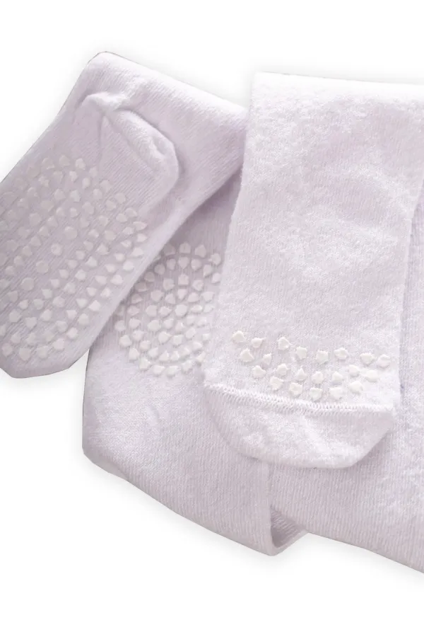 Emekleme Ve Kaymaz Külotlu Çorap 6-24 Ay Beyaz