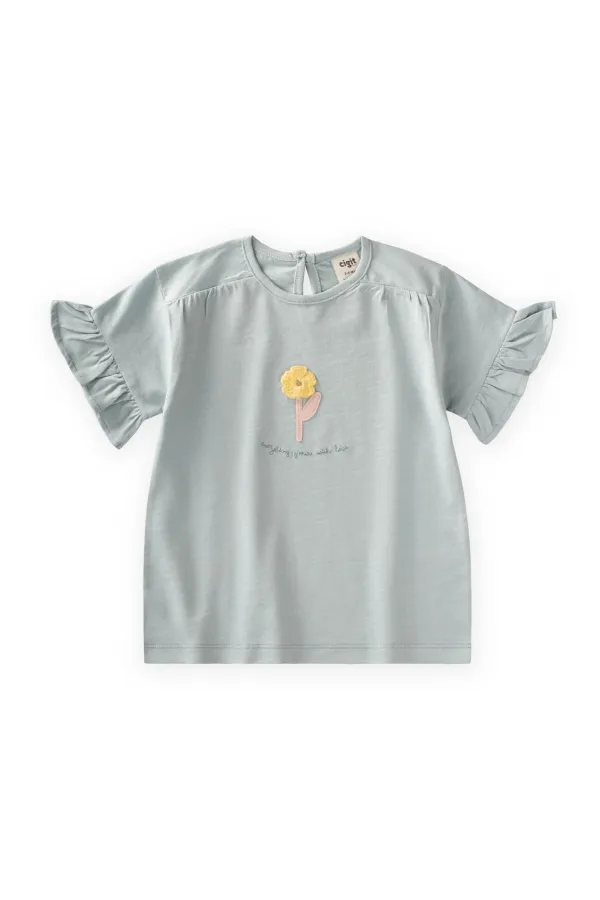 Appliquéd T-Shirt, Ages 2-8, Mint Green
