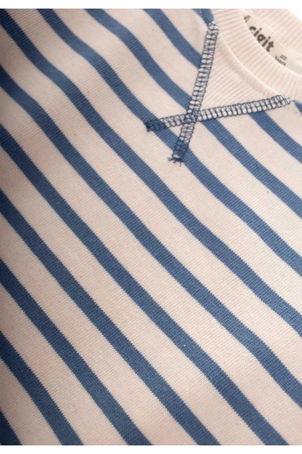 Striped Cardigan Detailed Seasonal Sweater 2-12 Years Indigo Blue