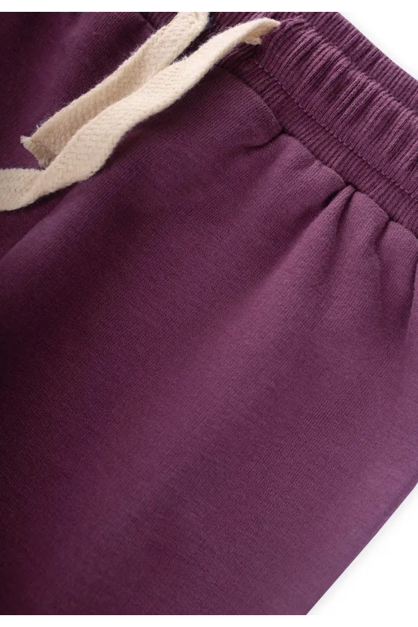 Ensemble de survêtement basique pour enfants de 1 à 5 ans - Prune