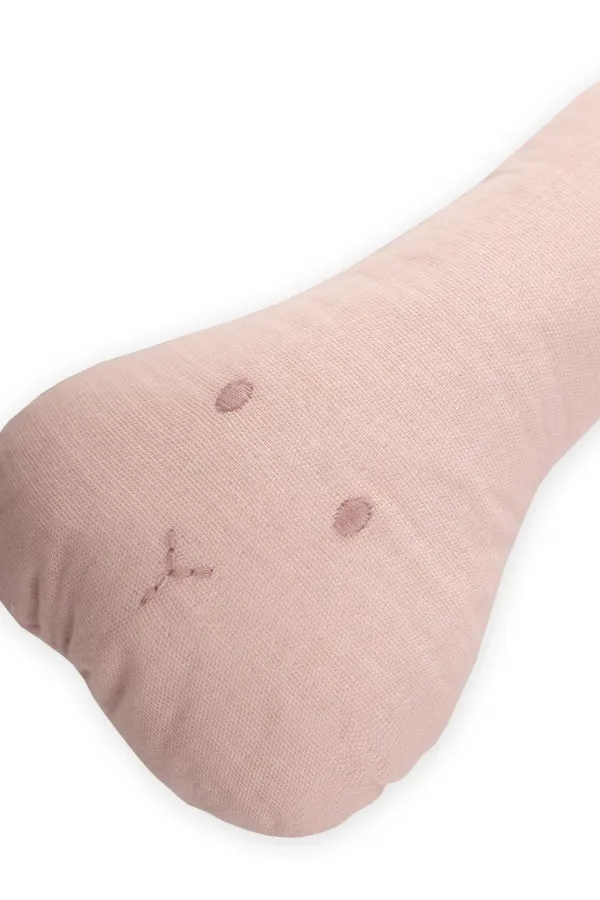 Müslin Çıngıraklı Armut Oyuncak Pudra Pembe