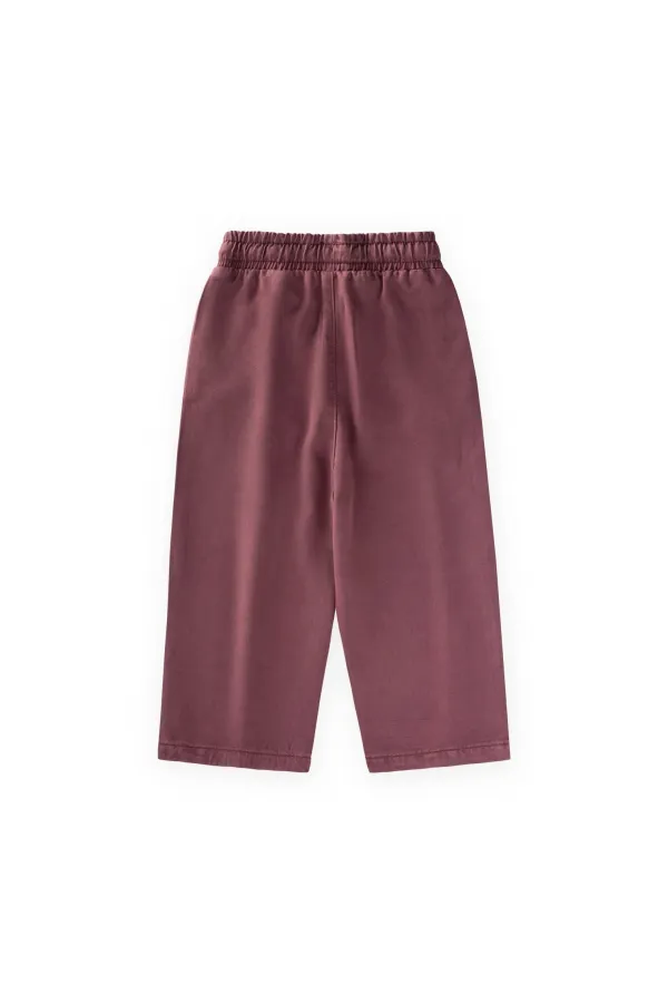 Loose-fitting Girls' Trousers, Ages 2-12, Plum Loose-fitting Girls' Trousers, Ages 2-12, Plum