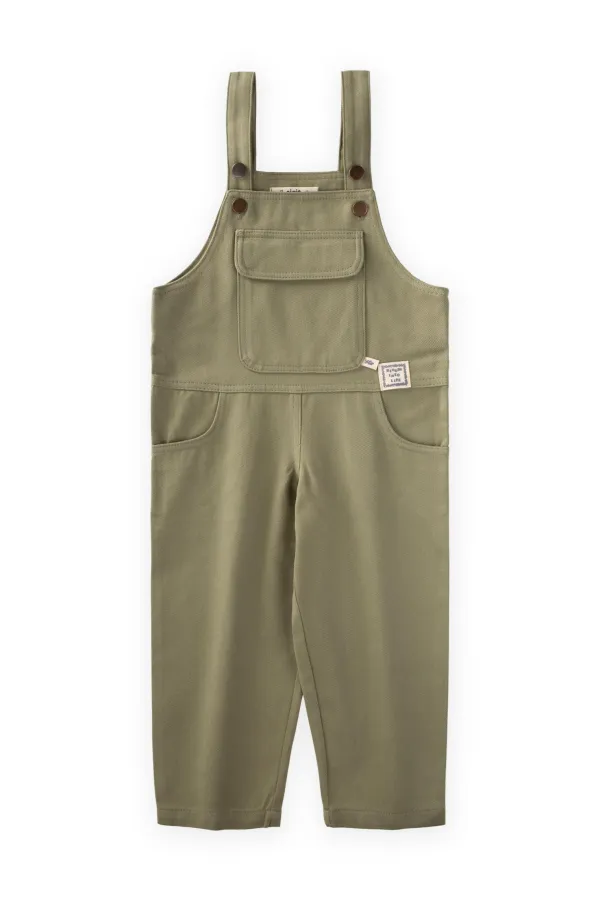 Gabardin Salopet 2-7 Yaş Olive