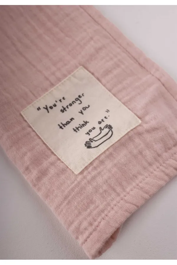 Çocuk Fular 25X140 Cm Pudra Pembe