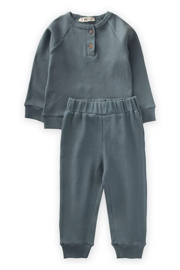 Reglan Kol Patlı Erkek Basıc Takım 1-6 Yaş Çağla Yeşili