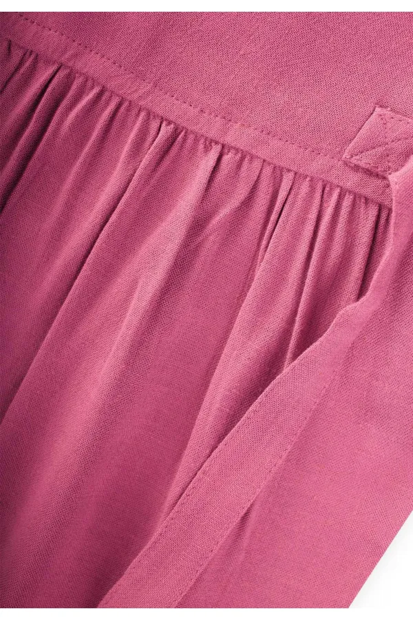 Sleeveless Laced Jumpsuit 2-7 Years Pink