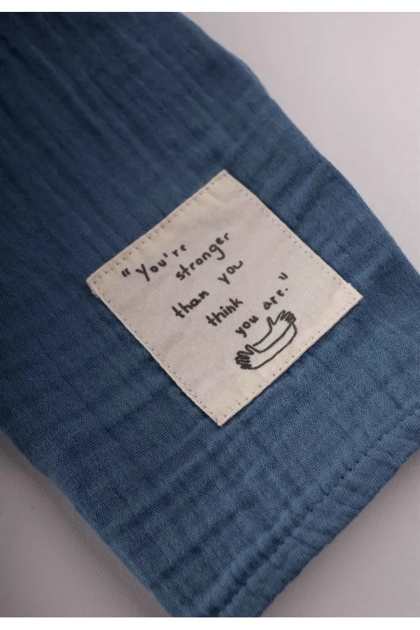 Çocuk Fular 25X140 Cm İndigo Mavi