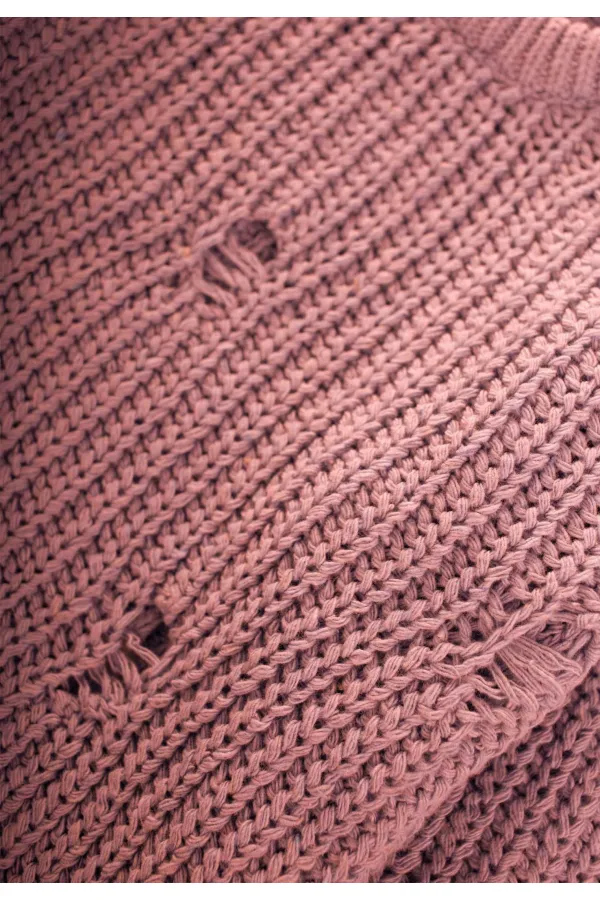 Selanik Knitwear Sweater 2-8 Years Old Dusty Rose