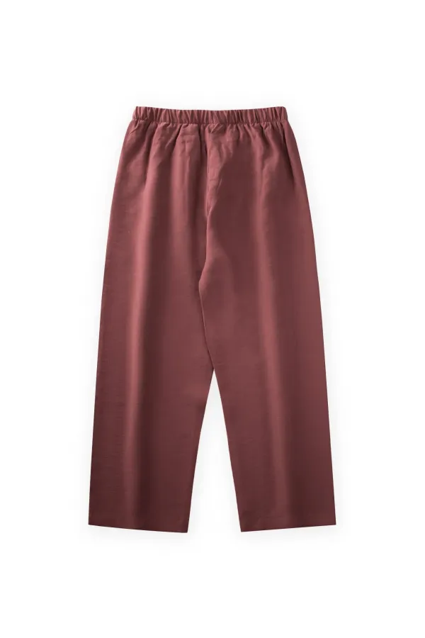 Seasonal Modal Trousers 8-12 Years Old Burgundy