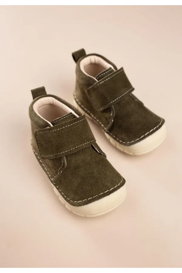 Bebe İlk Adım Ayakkabısı Haki Yeşil