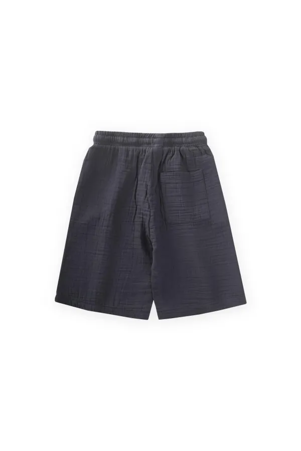 Organic Muslin Capri 8-12 Years Anthracite