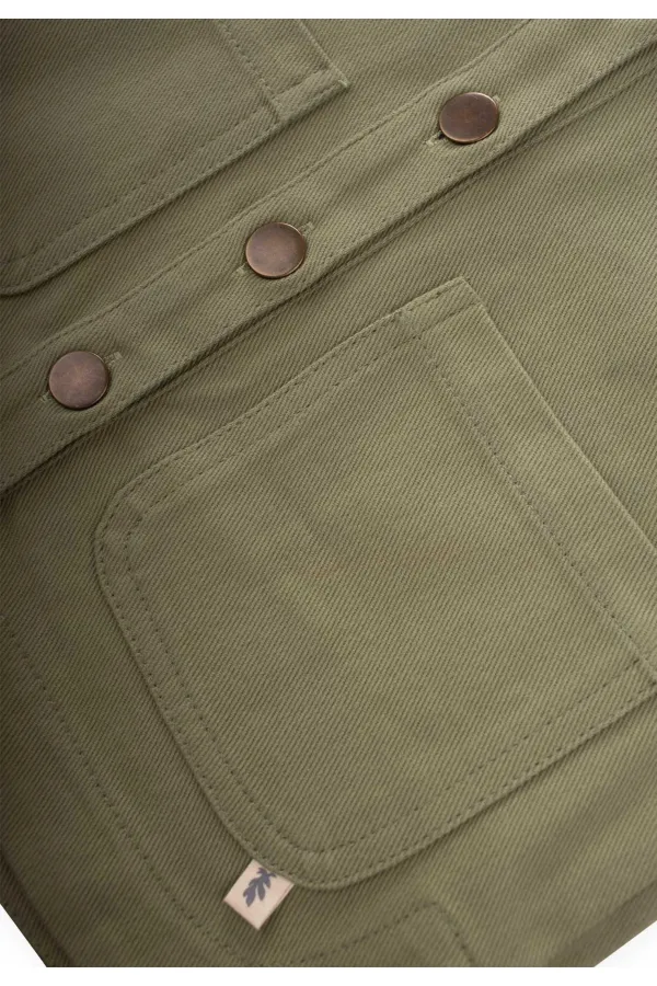 Veste en gabardine 2-7 ans, couleur olive