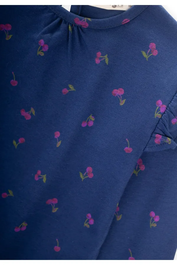 Long Sleeve T-Shirt 1-7 Years Old Navy Blue