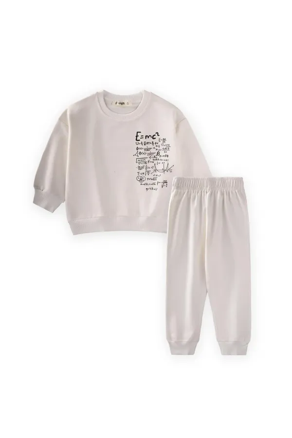 Process Printed Tracksuit 2-7 Years Old Ecru