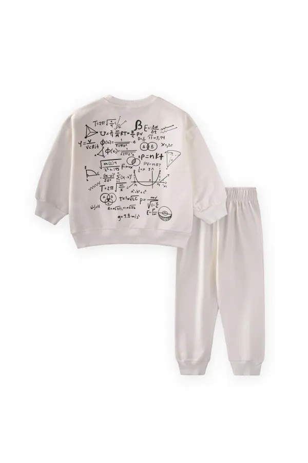 Process Printed Tracksuit 2-7 Years Old Ecru