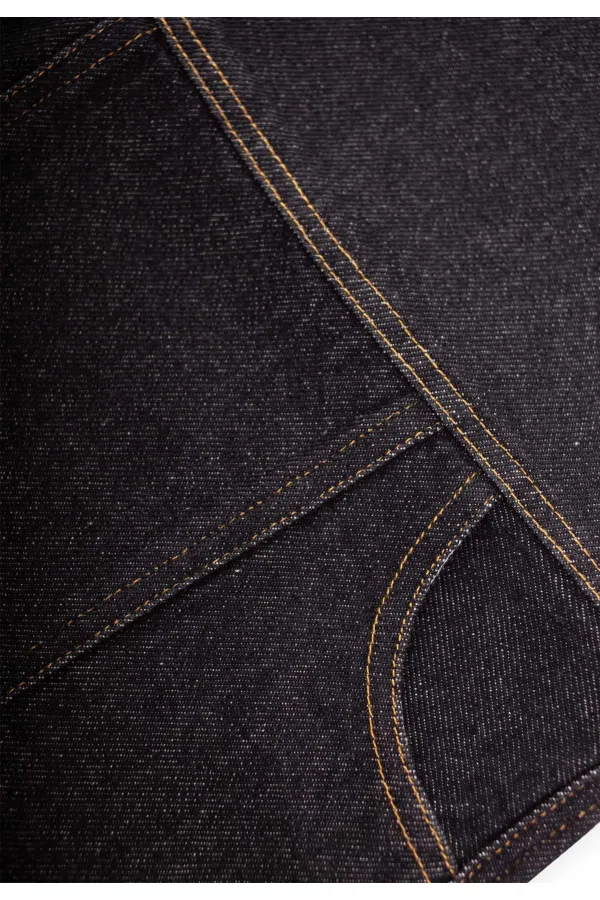 Gilet en jean noir avec poches latérales, 2-7 ans