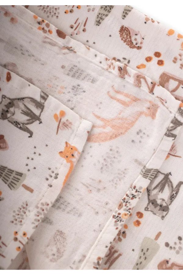 Baskılı Müslin Battaniye 90X100 Cm Hayvan Baskılı