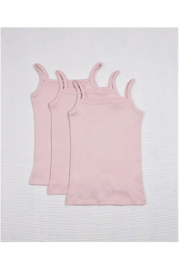 Strapless Girls' Tank Top Triple Powder