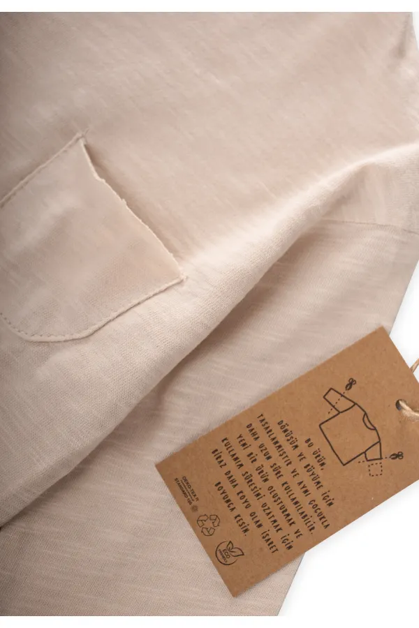 T-shirt saisonnier à manches longues, 1-7 ans, écru