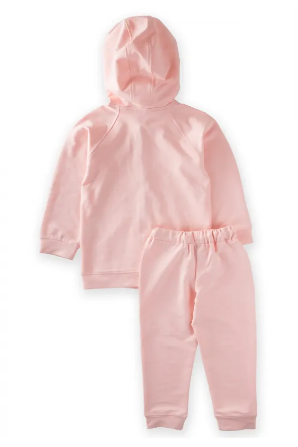 Fermuarlı Eşofman Takım 2-9 Yaş Pudra Pembe Fermuarlı Eşofman Takım 2-9 Yaş Pudra Pembe