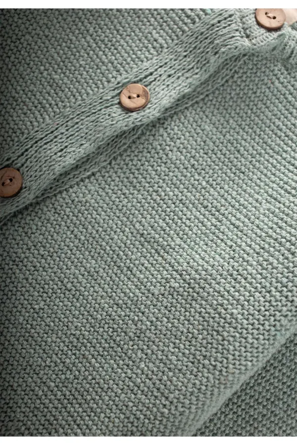 Gilet en maille Links, vert menthe, 1-5 ans