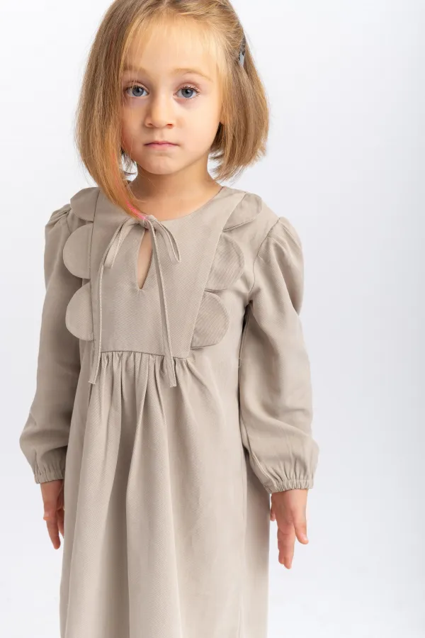 Daisy Tencel Dress 2-7 Years Beige