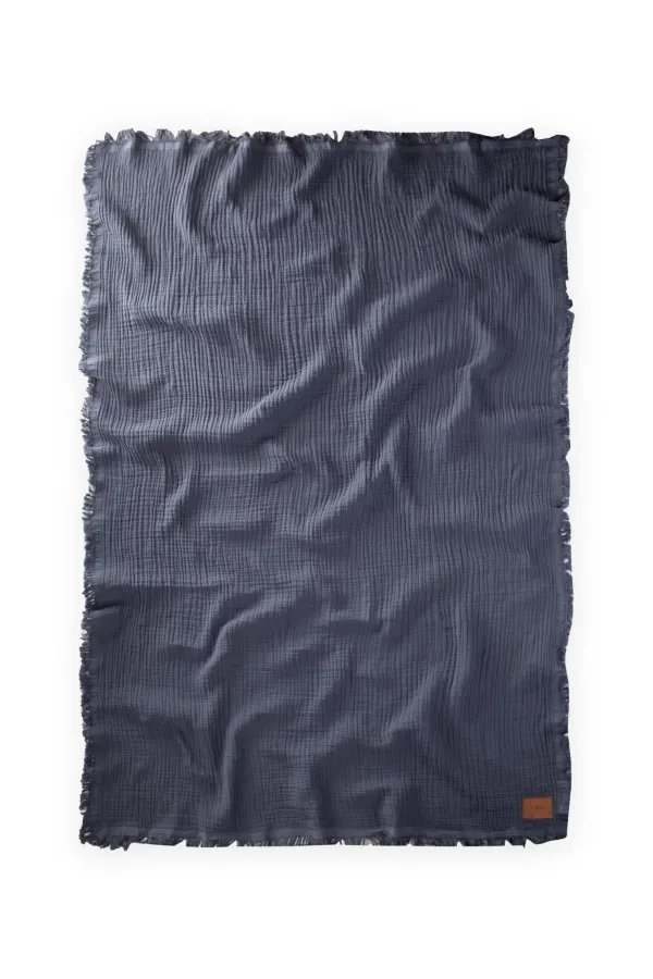 Muslin Four-Layer Bedspread 200X220 Cm Anthracite