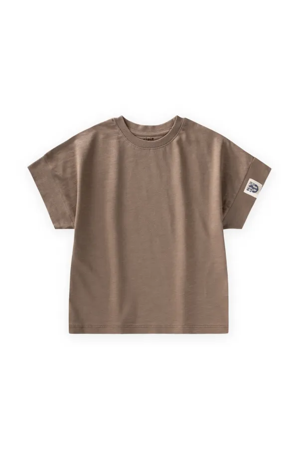 T-shirt pour enfants de 2 à 12 ans, couleur vison.