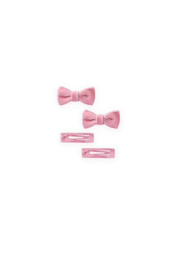 İki Fiyonklu Çıtçıtlı Toka Şeker Pembe
