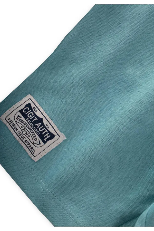 Capri with Label Detail 1-10 Years Turquoise