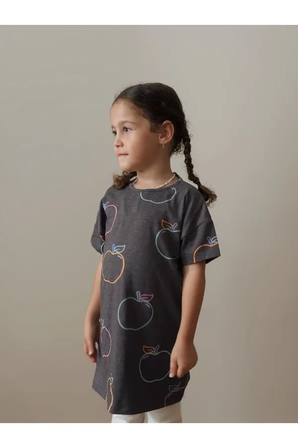 Tunic T-Shirt 4-12 Years Gray