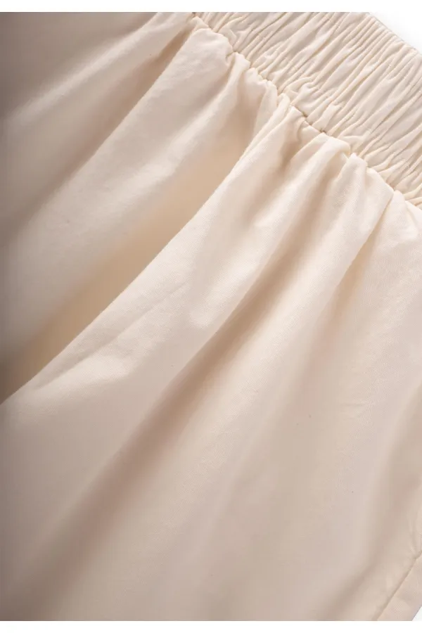 Pantalons boyfriend 1-7 ans Naturel