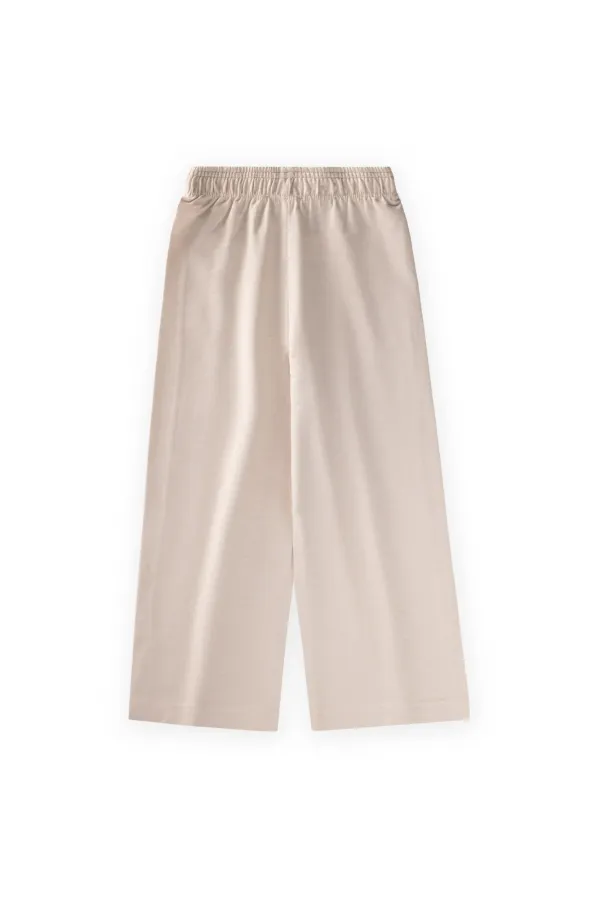 Wide-Leg Trousers for 4-12 Year Olds (Sand) Wide-Leg Trousers for 4-12 Year Olds (Sand)