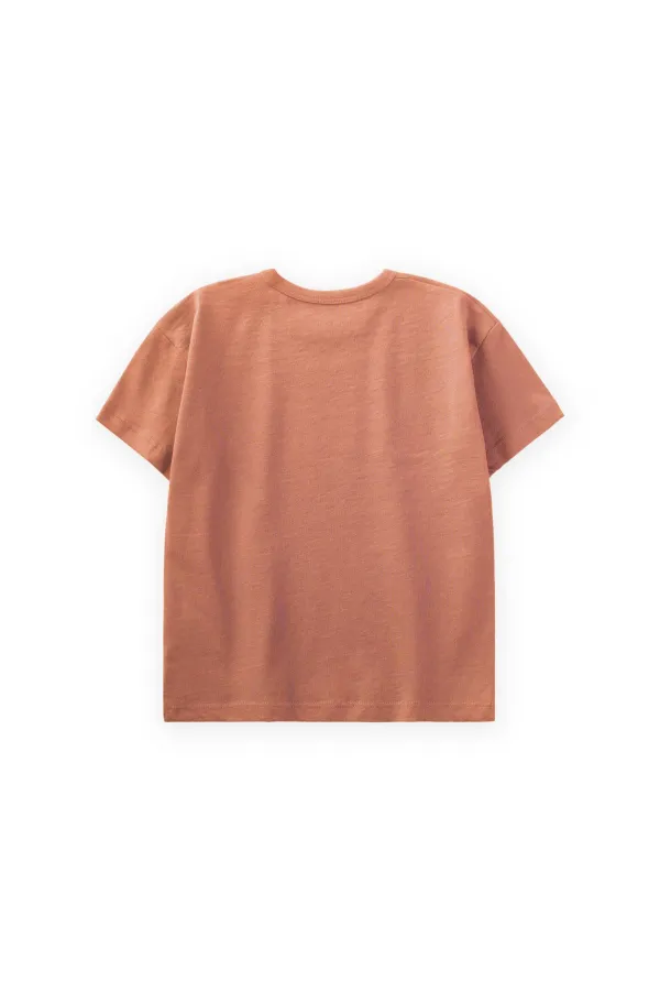 Basic T-Shırt 1-10 Yaş Turuncu