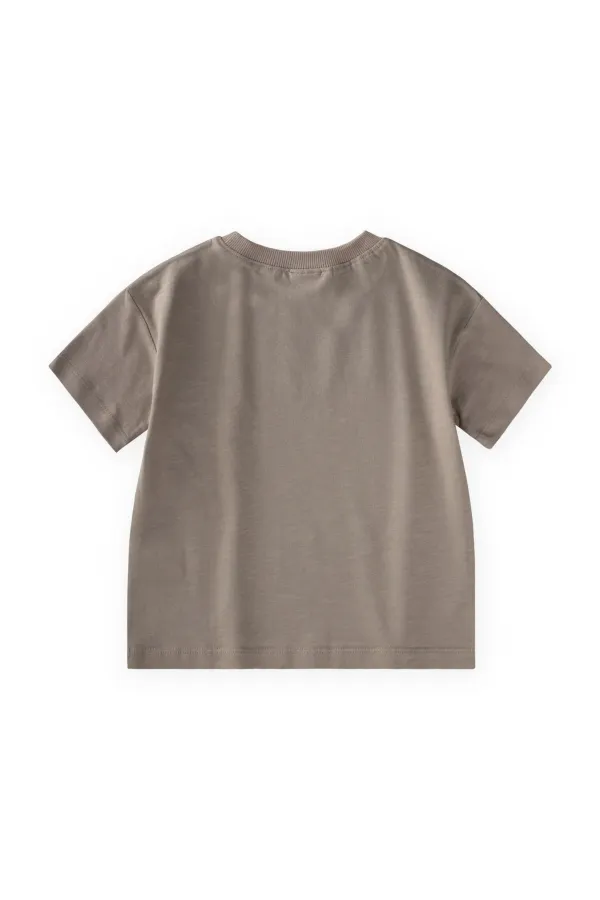 Slogan Printed T-Shirt, Ages 2-10, Size S, Mink Slogan Printed T-Shirt, Ages 2-10, Size S, Mink
