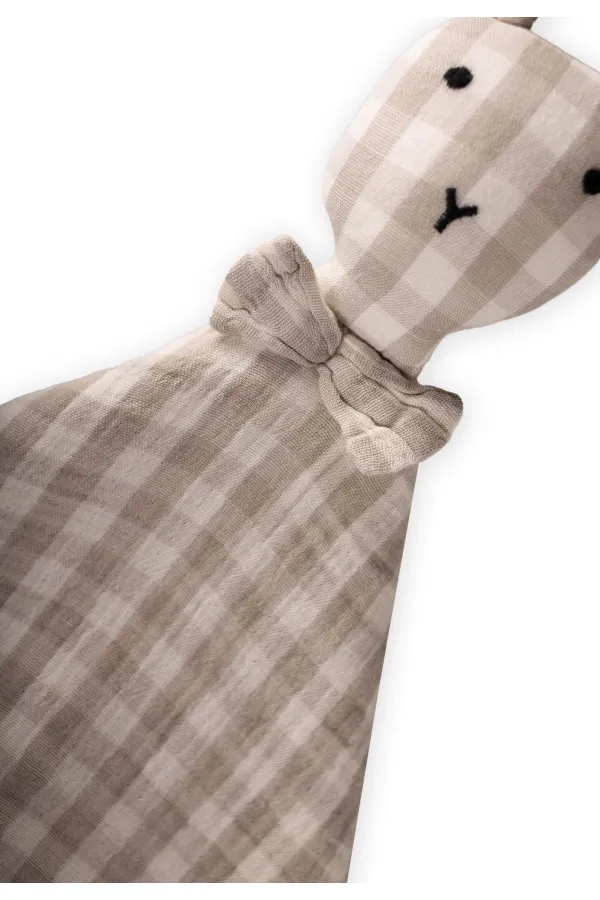 Rabbit Muslin Sleep Companion (Washed) 40x40 cm Mink Plaid