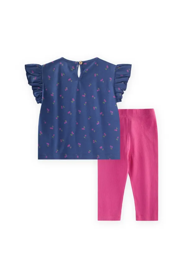 T-Shirt Set 1-8 Years Navy Blue