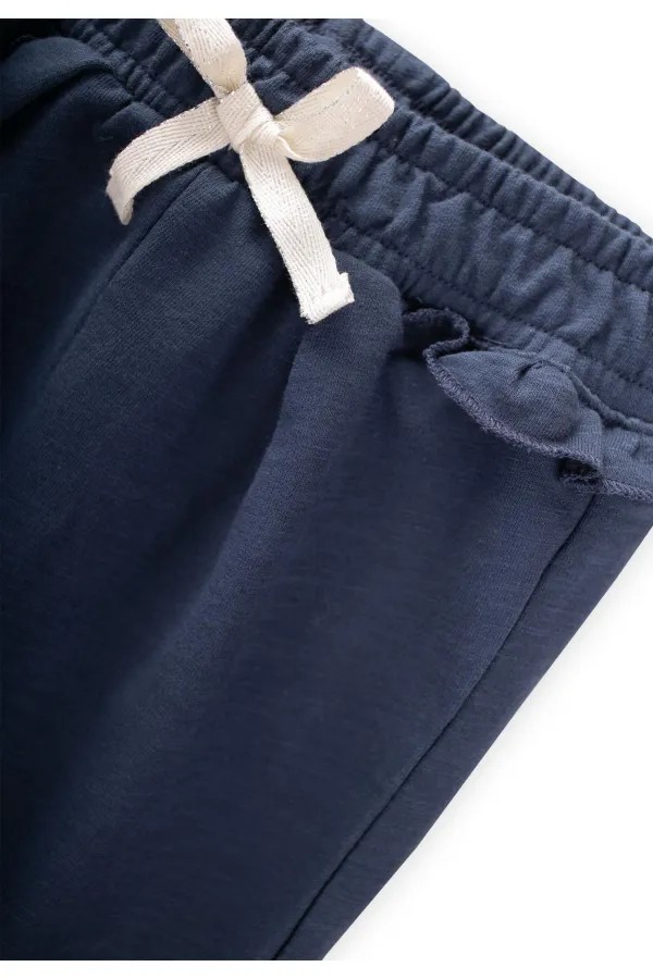 Ruffle Tracksuit for 1-5 Years Old, Navy Blue