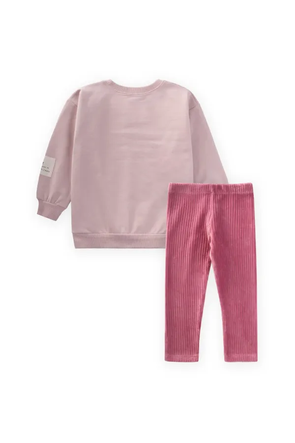 Sweatshirt Set for 2-10 Years Old Powder Pink