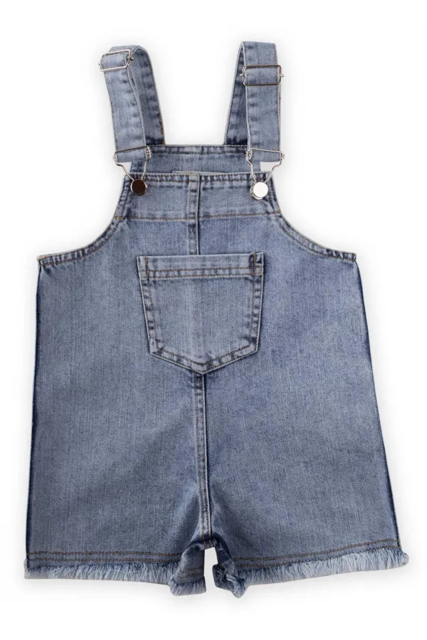 Jupe en jean à ourlet mohair, 2-7 ans, bleue