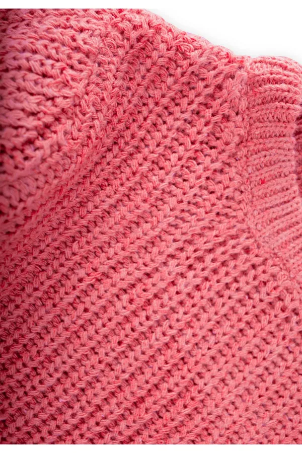 Crew Neck Selanik Knitwear Sweater 2-8 Years Old Salmon