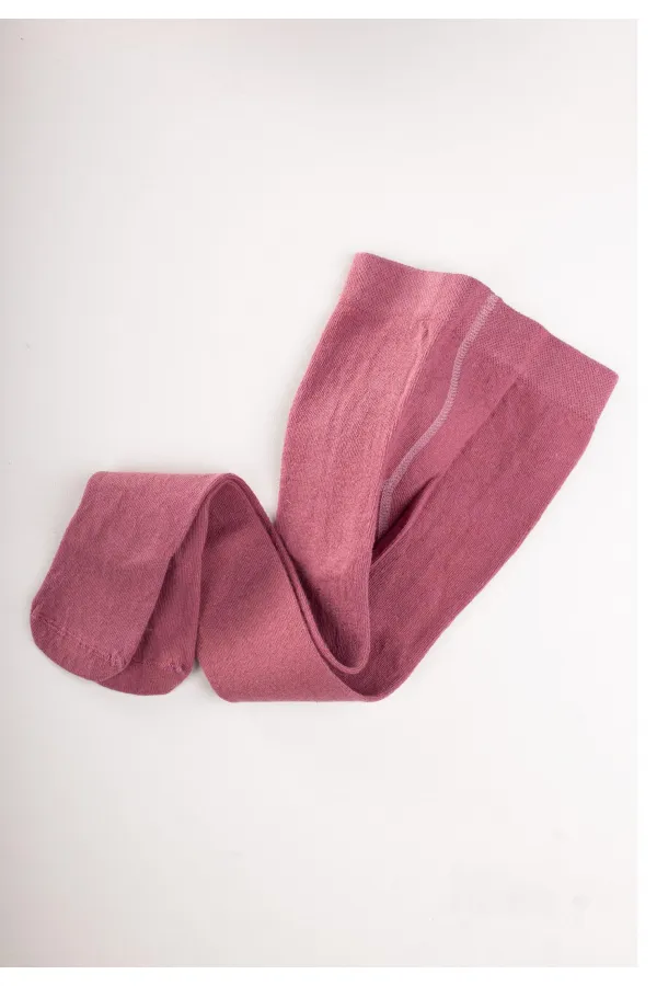 Çocuk Düz Külotlu Çorap 1-13 Yaş Vişne