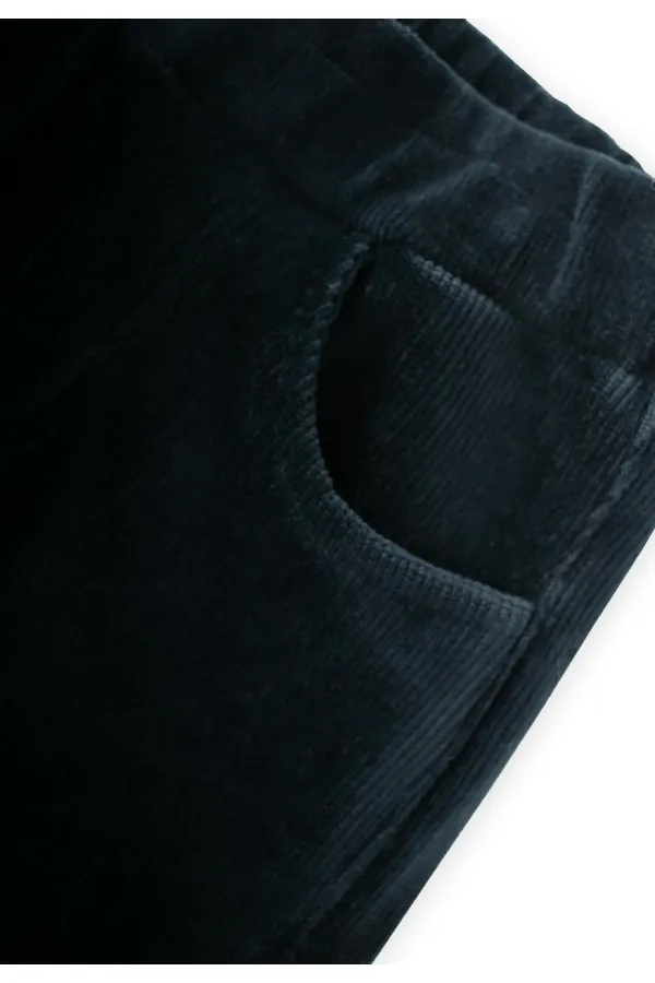 Fitilli Kadife Pantolon 1-8 Yaş Lacivert