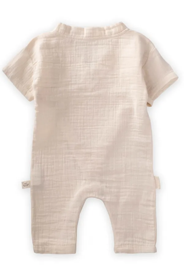 Organic Kruvaze Müslin Tulum 0-9 Ay Naturel