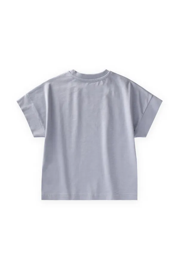 T-shirt pour enfants de 2 à 12 ans, bleu pastel