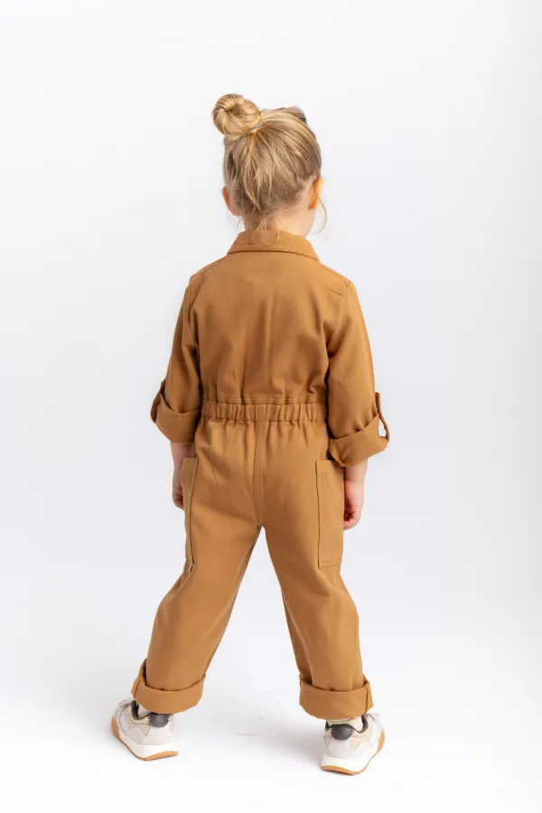 Gabardin Tulum 2-7 Yaş Taba
