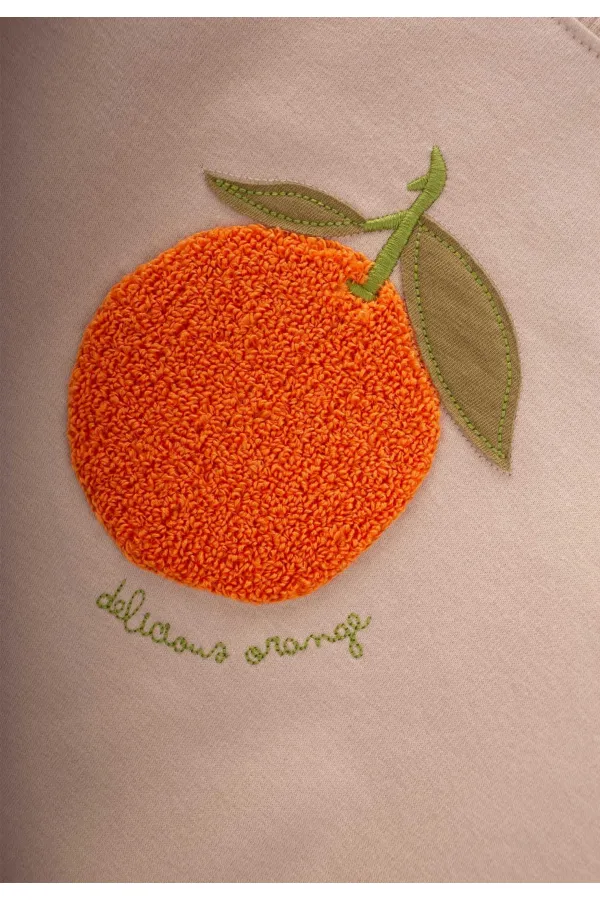 Süzene Embroidered Sweatshirt 1-7 Years Beige